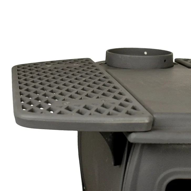 Cast Iron Wood Stove with Dual Side Tables