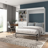 Bestar Evolution 2-piece Double Wall Bed Set, White