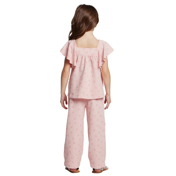 Andy & Evan Girls Textured Knit 2-piece Set