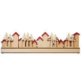 Holiday Wooden Village LED Advent Calendar 76.2 cm (30 in.)