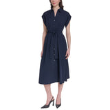 DKNY Women's Belted Shirt Dress