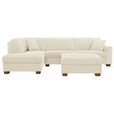 Thomasville Miles 3-piece Left-hand Facing Fabric Sectional with Storage Ottoman