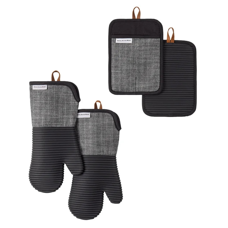 KitchenAid 4-piece Oven Mitt and Potholder Set