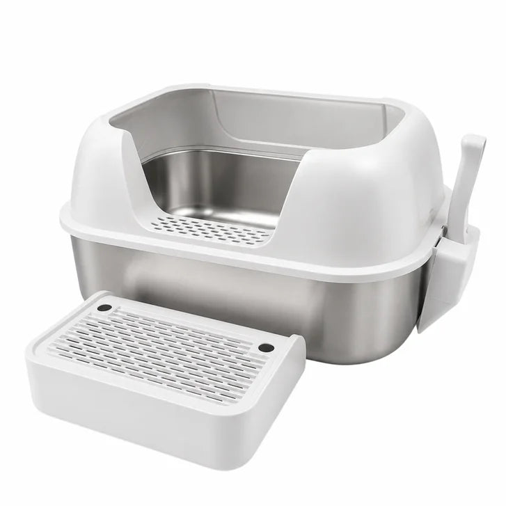 Kenzo Stainless Steel Cat Litter Pan, 25 L