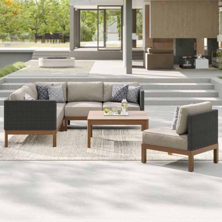 Palermo 5-piece Patio Sectional Conversation Set
