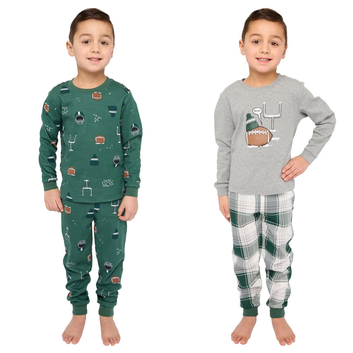 Pekkle Kids Organic Cotton 4-piece Pajama Set