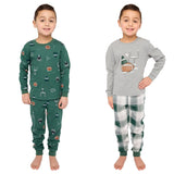 Pekkle Kids Organic Cotton 4-piece Pajama Set