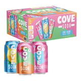 Cove Soda Zero Sugar Variety Pack, 355 mL, 24-pack