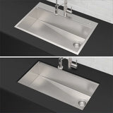 KRAUS 33 in. Workstation Dual Mount Sink with Faucet and Accessories