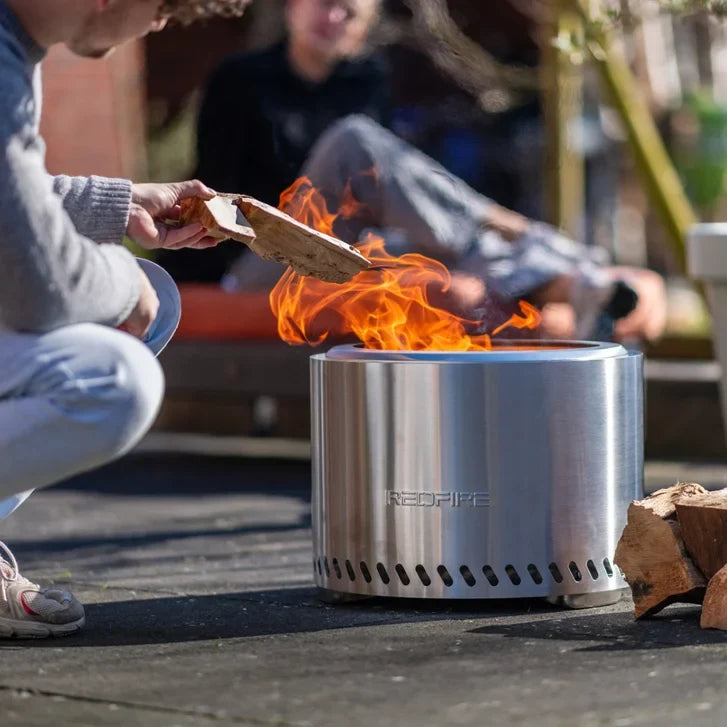 RedFire Volcano Pellet Fire Pit Extra Large Stainless Steel