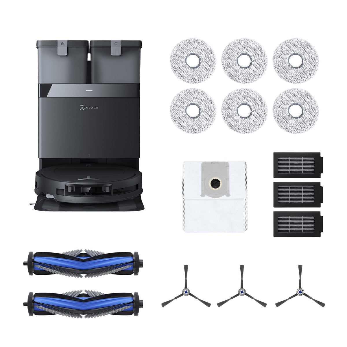 Ecovacs T50 OMNI CARE Robot Vacuum and Mop with Auto-Cleaning Station Bundle with Added Member Value