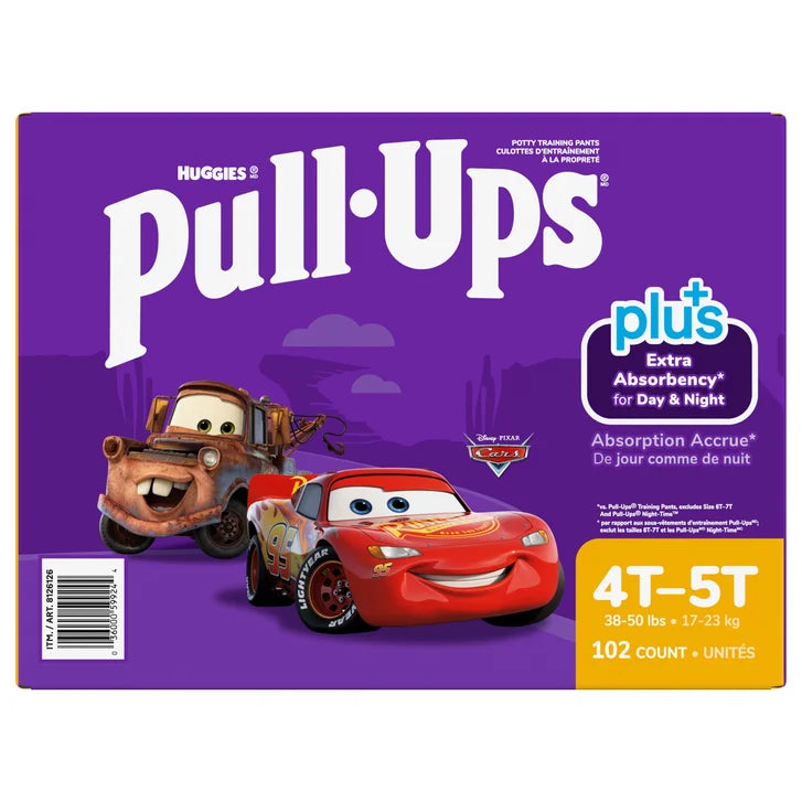 Huggies Pull-Ups Plus Training Pants Boy, 2T to 6T