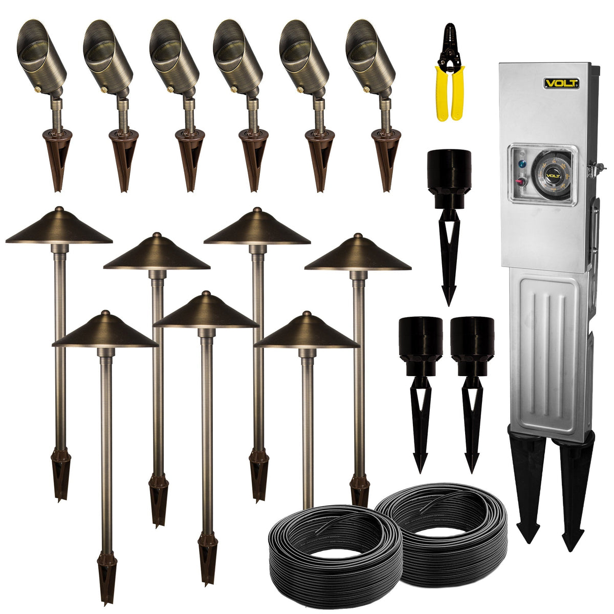 VOLT 13-light Outdoor LED Kit with 150W Transformer