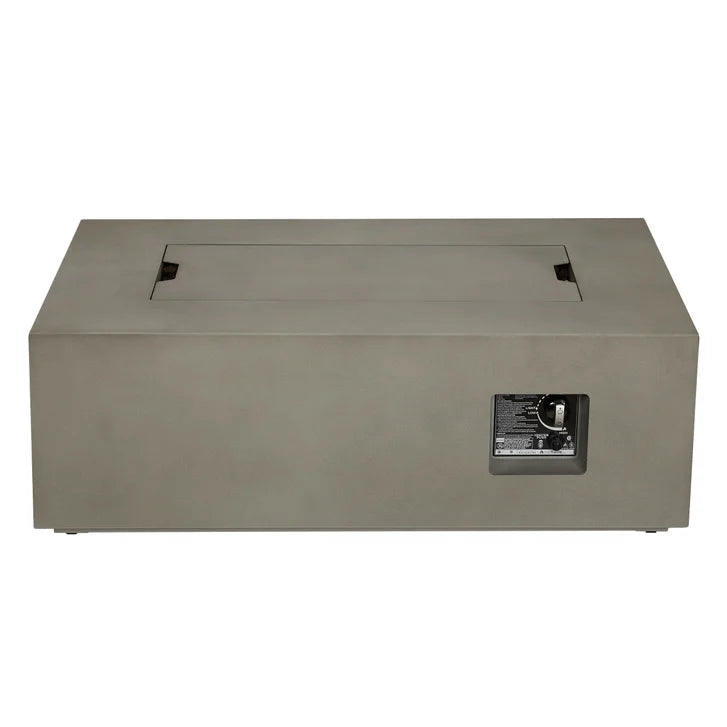 Real Flame Aegean Steel 42 in. Rectangle Fireplace