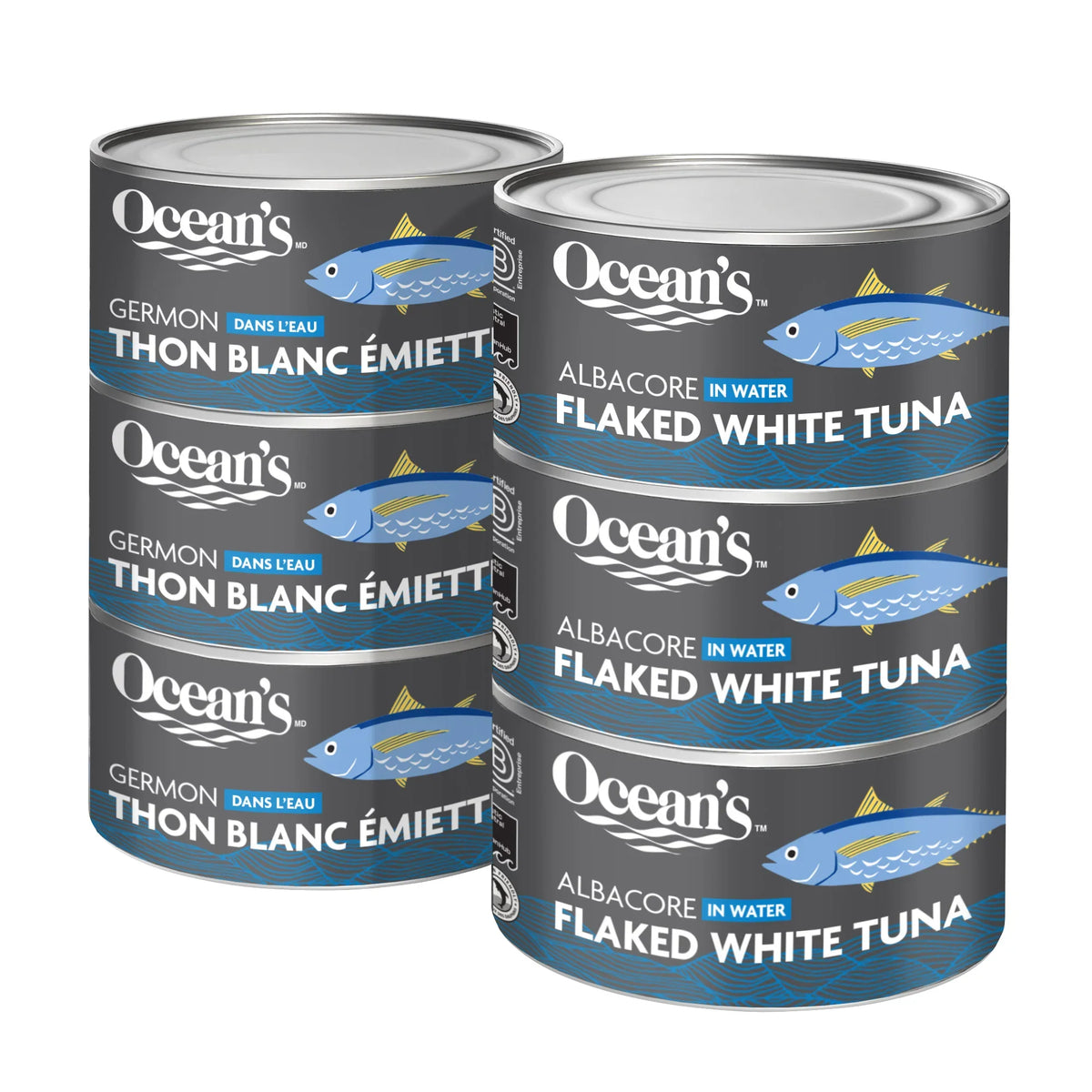 Ocean's Flaked White Albacore Tuna, 6 × 184 g