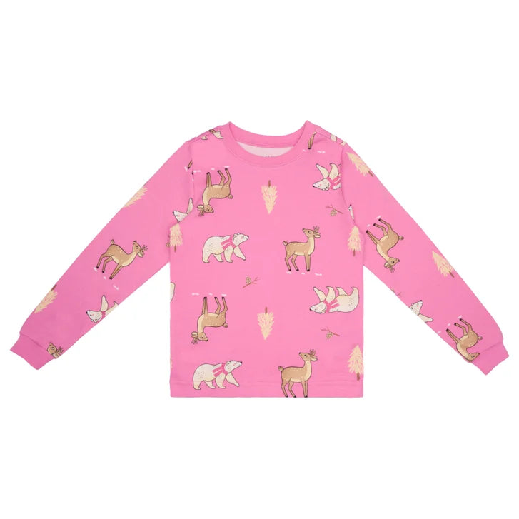 Pekkle Kids Organic Cotton 4-piece Pajama Set