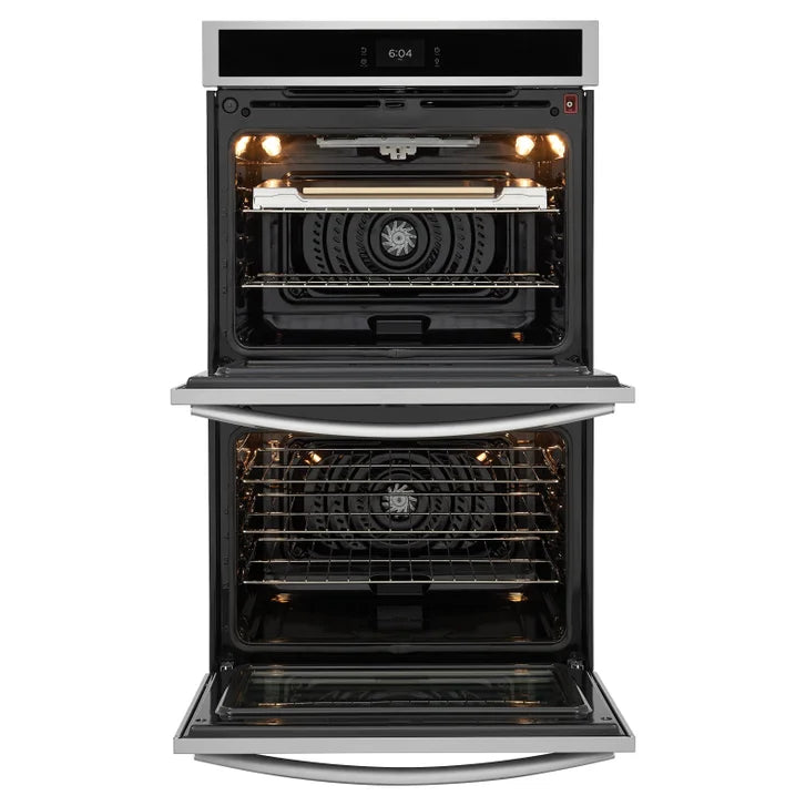 Frigidaire Gallery 30 in. 10.6 cu ft. Stainless Steel Electric Double Wall Oven with Stone-Baked Pizza Mode