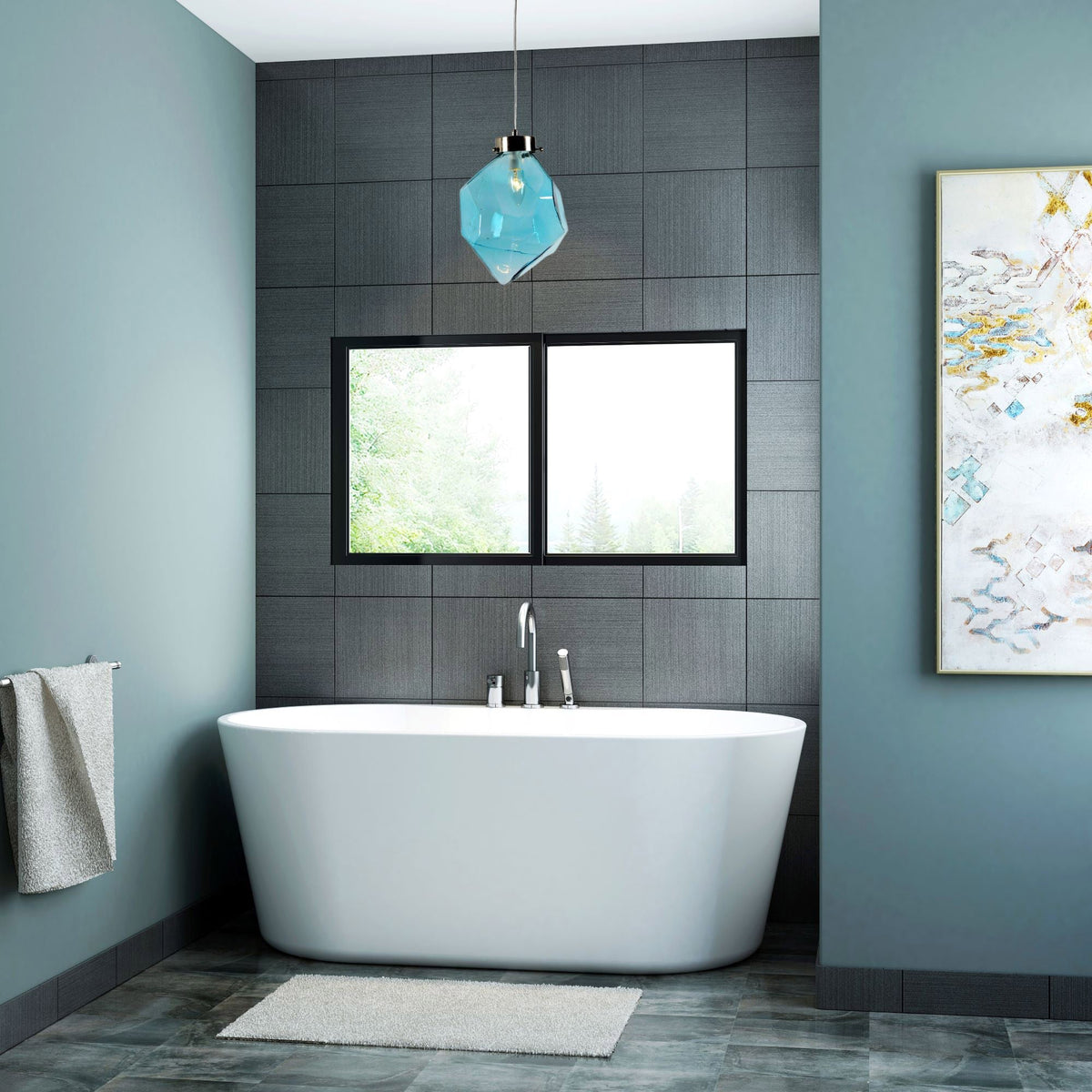 Appollo Amber 62 in. Freestanding Bathtub