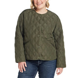 Weatherproof Women's Collarless Quilted Jacket