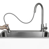 Transform 28 in. All-in-one Utility Sink with Cabinet and Stainless Steel Faucet
