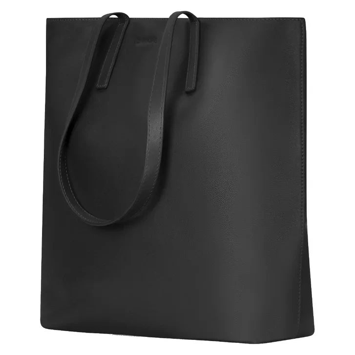 Champs Onyx Collection Leather Vertical Business Tote, 13 L