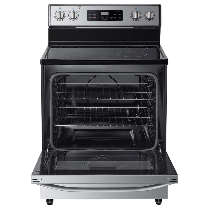Midea 30 in. 5.1 cu.ft. Freestanding 4-Element Range with Storage Drawer