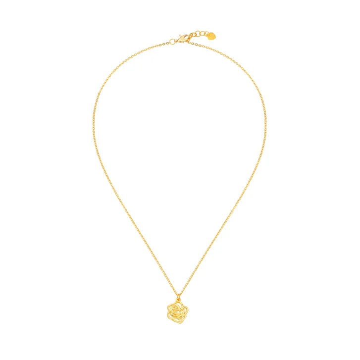 Flower Pendant in 24-kt Yellow Gold