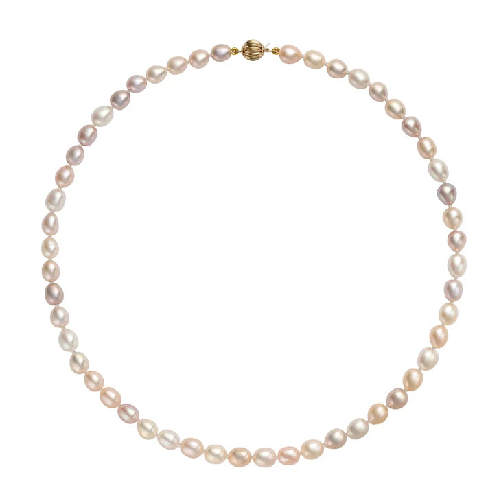 6.5 – 8 mm Cultured Freshwater Pearl Earrings and Necklace Set