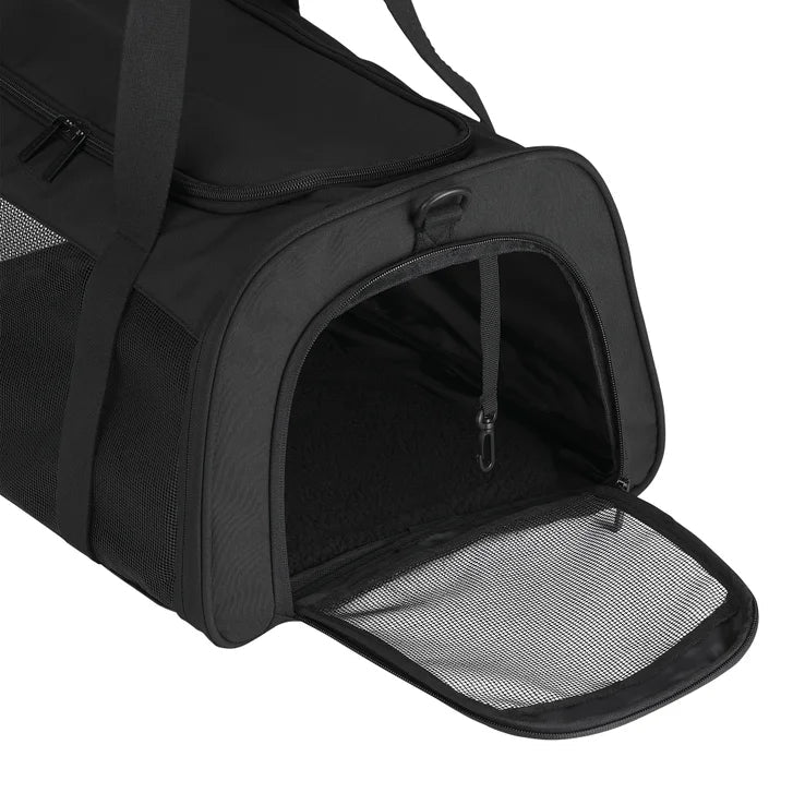 Bugatti Downtown Essential Pet Carrier Black Duffle