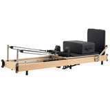 Hisooth SpaceSaver Foldable Pilates Reformer 60cm Maple Frame