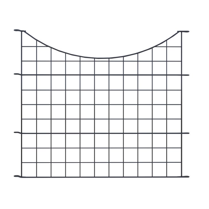 Zippity Black Metal Garden Gate with 4 Fence Panels