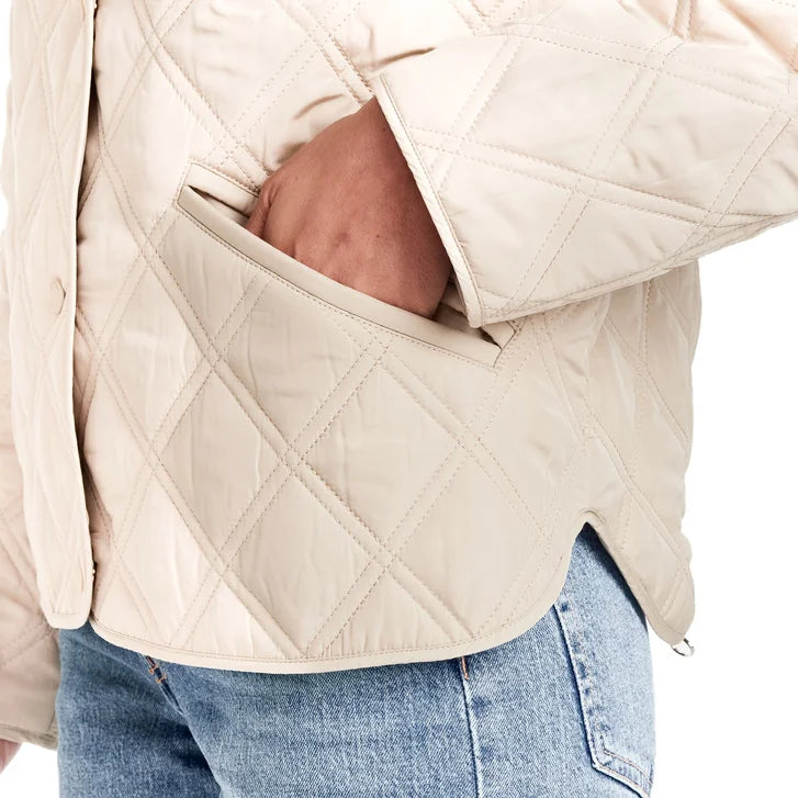 Weatherproof Women's Collarless Quilted Jacket