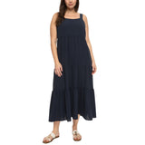 Black Bow Women's Tiered Maxi Dress