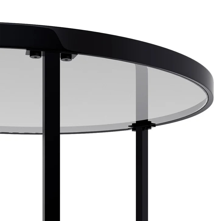 Appollo Lucienne Nested Round Coffee Tables with Tempered Glass Top