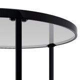 Appollo Lucienne Nested Round Coffee Tables with Tempered Glass Top
