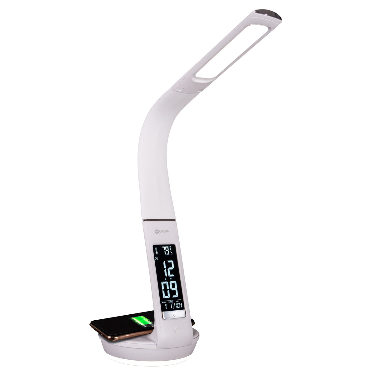 OttLite Wireless Charging LED Lamp with Colour- Changing Base