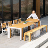 Transformer Table Extendable Outdoor Patio Dining Set