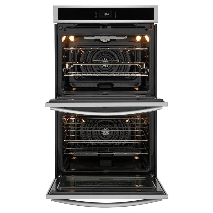 Frigidaire Gallery 30 in. 10.6 cu ft. Stainless Steel Electric Double Wall Oven with Stone-Baked Pizza Mode