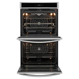 Frigidaire Gallery 30 in. 10.6 cu ft. Stainless Steel Electric Double Wall Oven with Stone-Baked Pizza Mode