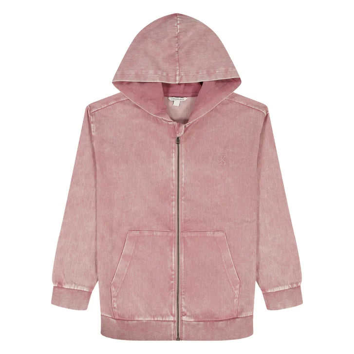 Calvin Klein Kids' Denim Zip Hoodie