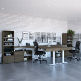 Bestar Viva Back-to-back L-shaped Height-adjustable Workstations
