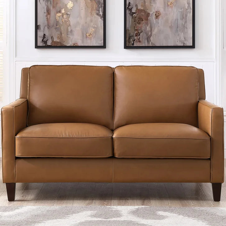 Prospera Home West Park Top Grain Leather Sofa, Loveseat and Chair