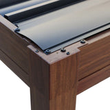 Kaslo Aluminum Pergola with Wood Finish