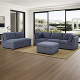 Thomasville Tisdale 6-piece Fabric Sectional with Storage Ottoman