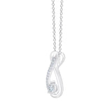 Round Brilliant Diamond Infinity Pendant (0.10 ctw)