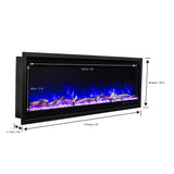 Paramount Kennedy II 106.7 cm (42 in.) Wall Mounted Electric Fireplace