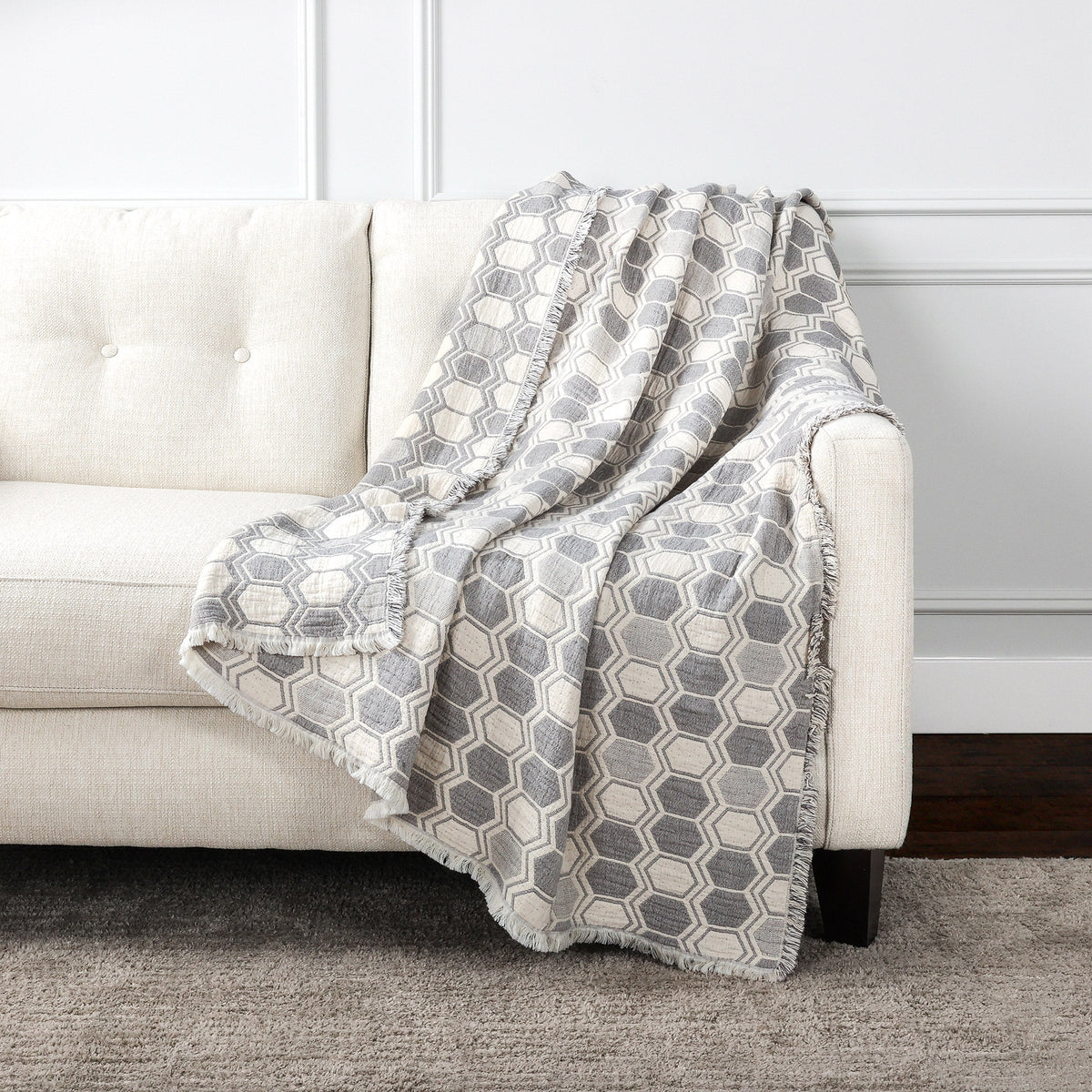 Life Comfort Reversible Cotton Throw.