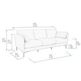Kava Top-Grain Leather Sofa & Loveseat, Brown