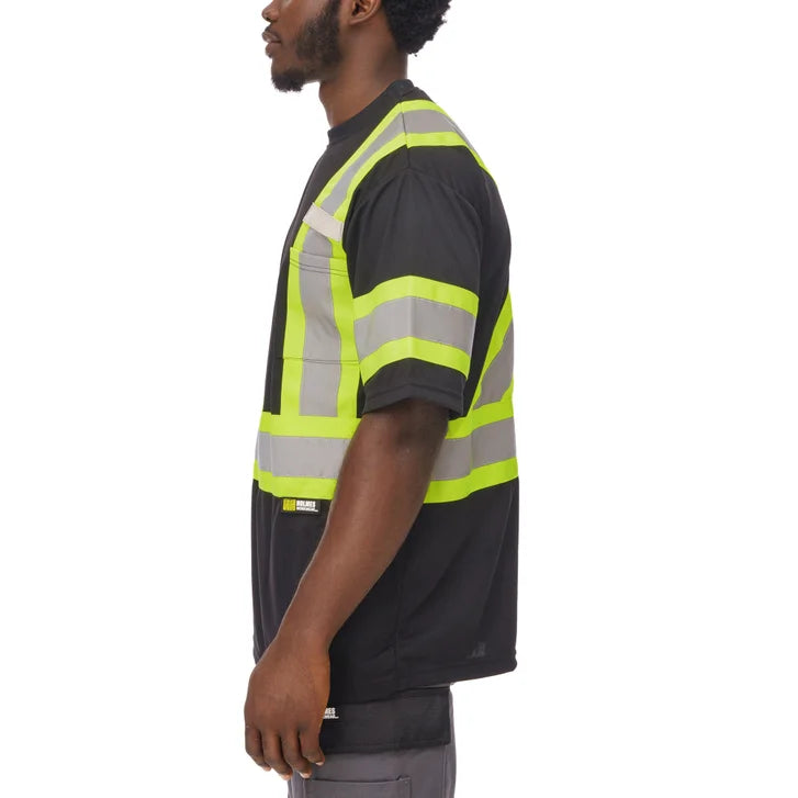 Holmes Workwear High-Visibility Short Sleeve T-Shirt, 3-pack
