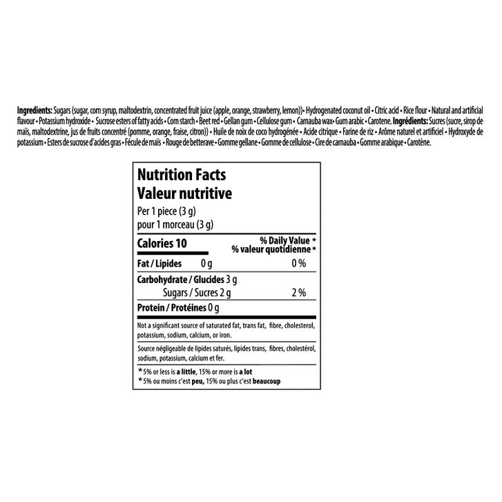 Mentos, Chewy Mints, Fruit, 20 × 37 g